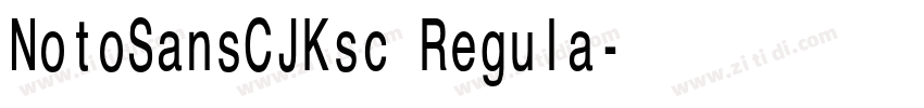 NotoSansCJKsc Regula字体转换